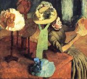 Edgar Degas La Boutique de Mode oil